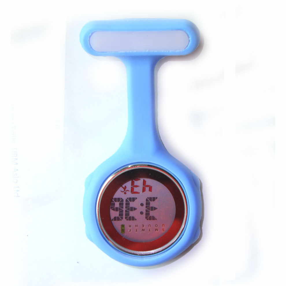 China Digital Multi Function Silicone Nurses Fob Watch NS-888